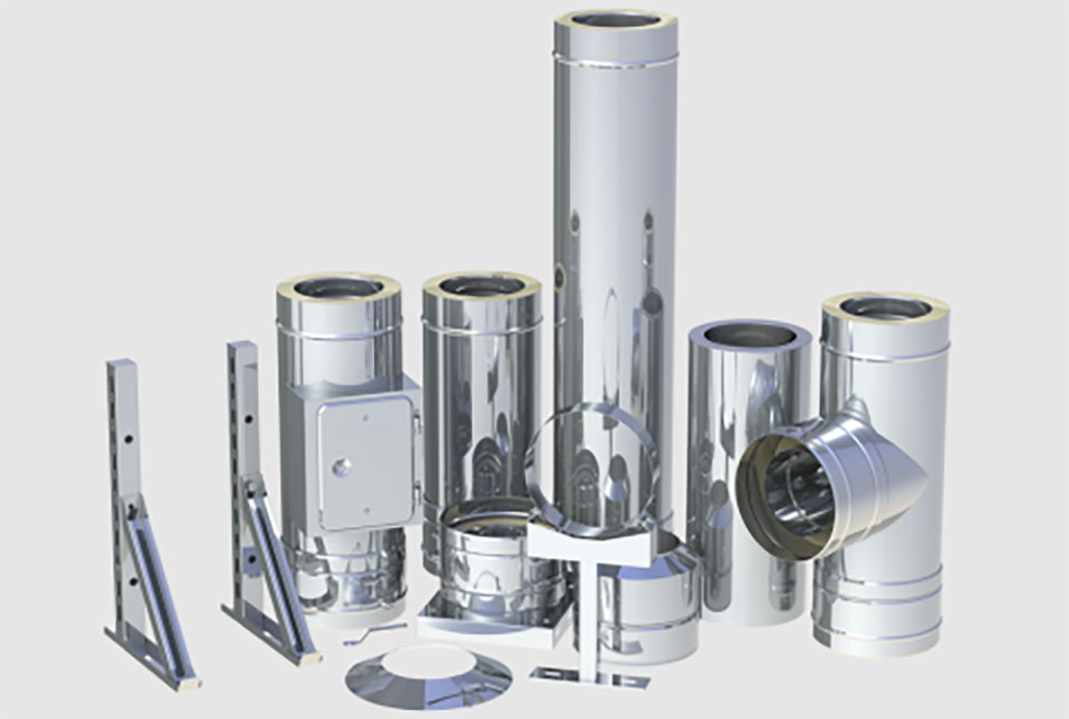 Edelstahlschornstein