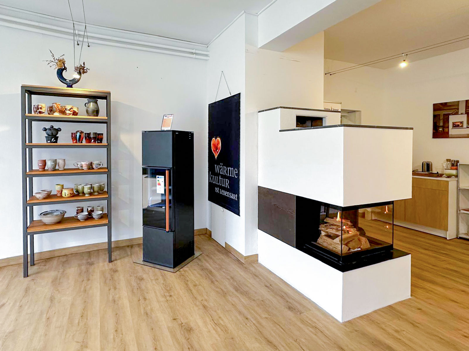 Ausstellung im Ofenstudio Volkach – moderne Feuerstätten